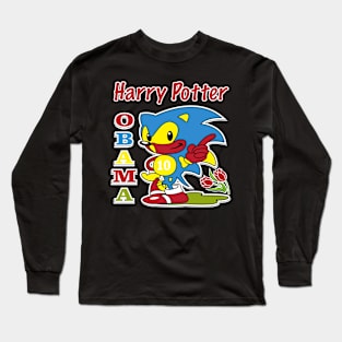 Sonic Harry Potter Obama Long Sleeve T-Shirt